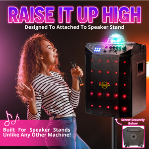 Starument Karaoke Machine  USB AUX &  2 Wireless  Microphone Disco Ball